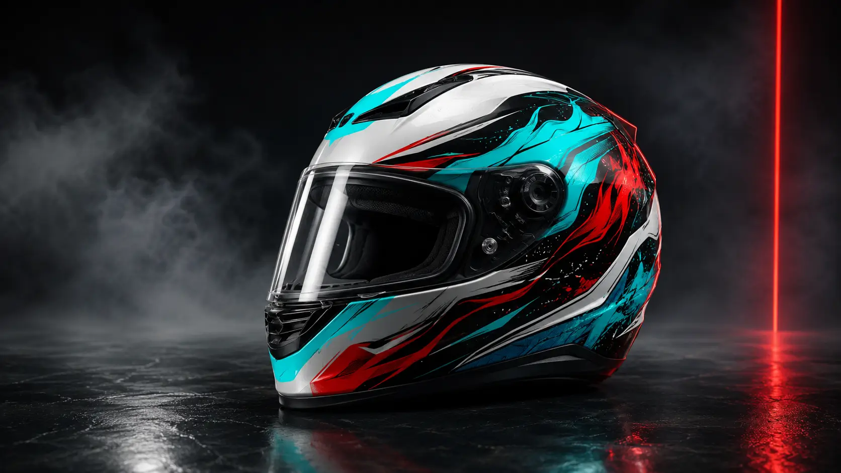 Atelier Helmet Corse, casque en cours de personnalisation